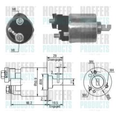 HOFFER 46052 — Втягивающее реле стартера