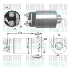 HOFFER 46082 — Втягивающее реле стартера