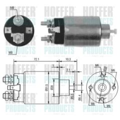 HOFFER 46095 — Втягивающее реле стартера