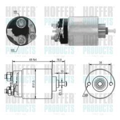 HOFFER 46104 — Втягивающее реле стартера