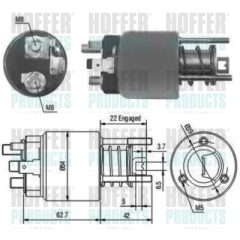 HOFFER 46111 — Automat demaror