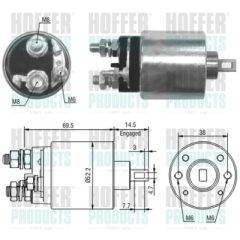 HOFFER 46122 — Automat demaror