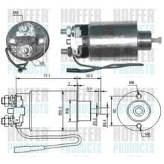 HOFFER 46127 — Втягивающее реле стартера