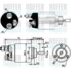 HOFFER 46129 — Втягивающее реле стартера