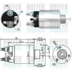 HOFFER 46133 — Втягивающее реле стартера