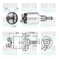 HOFFER 46239 — Втягивающее реле стартера