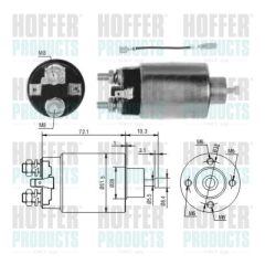 HOFFER 46282 — Втягивающее реле стартера