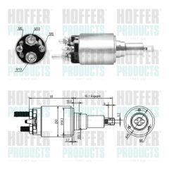 HOFFER 46290 — Втягивающее реле стартера
