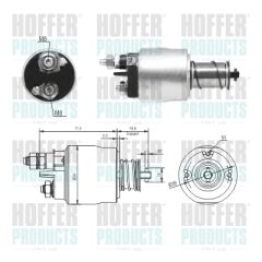 HOFFER 46311 — Втягивающее реле стартера