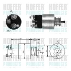 HOFFER 46317 — Втягивающее реле стартера