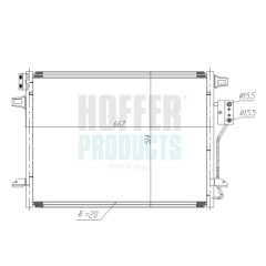 HOFFER 991189 — Радиатор кондиционера