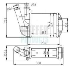HOFFER 997105 — Evaporator aer condiționat