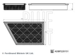 BLUE PRINT ADBP220151 — Фильтр воздушный