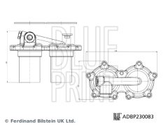 BLUE PRINT ADBP230083 — Filtru combustibil