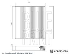 BLUE PRINT ADBP250098 — Салонный фильтр