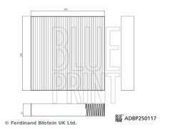 BLUE PRINT ADBP250117 — Салонный фильтр