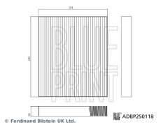 BLUE PRINT ADBP250118 — Салонный фильтр