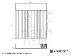 BLUE PRINT ADBP250127 — Салонный фильтр
