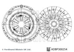 BLUE PRINT ADBP300254 — Комплект сцепления
