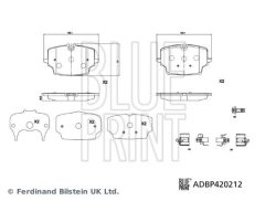 BLUE PRINT ADBP420212 — Колодки тормозные дисковые