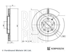 BLUE PRINT ADBP430256 — Disc de frână