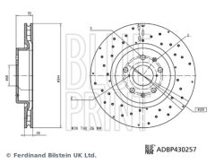 BLUE PRINT ADBP430257 — Disc de frână