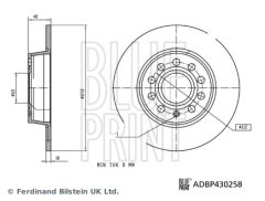 BLUE PRINT ADBP430258 — Тормозной диск
