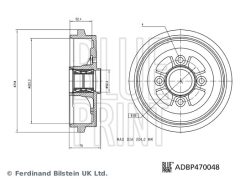 BLUE PRINT ADBP470048 — Тормозной барабан