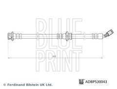BLUE PRINT ADBP530043 — Furtun de frână