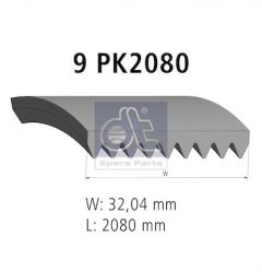 DT Spare Parts 4.80540 — Curea transmisie cu caneluri