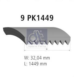 DT Spare Parts 5.41547 — Curea transmisie cu caneluri