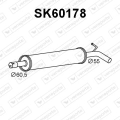VENEPORTE SK60178 — Передний глушитель