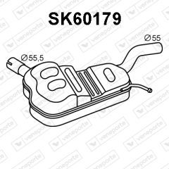 VENEPORTE SK60179 — Средний глушитель