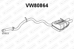 VENEPORTE VW80864 — Задний глушитель