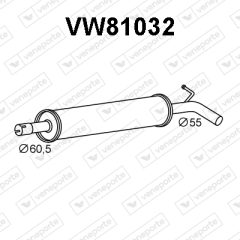 VENEPORTE VW81032 — Передний глушитель