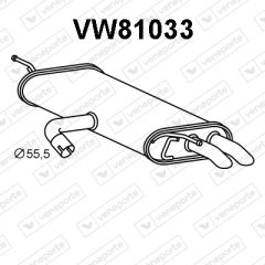 VENEPORTE VW81033 — Задний глушитель