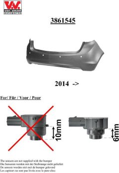 VAN WEZEL 3861545 — Bară de protecție