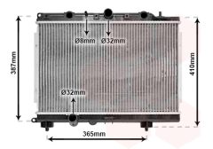 VAN WEZEL 02002154 — Radiator răcire motor
