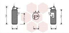 VAN WEZEL 0200D144 — Filtru deshidrator aer condiționat