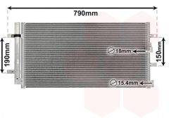 VAN WEZEL 03005352 — Радиатор кондиционера