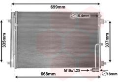 VAN WEZEL 03005368 — Radiator aer condiționat