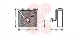 VAN WEZEL 0300V022 — Evaporator aer condiționat