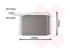VAN WEZEL 0300V142 — Evaporator aer condiționat