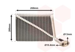 VAN WEZEL 0300V148 — Evaporator aer condiționat