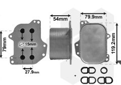 VAN WEZEL 03013701 — Radiator ulei motor