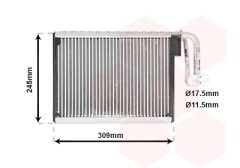 VAN WEZEL 0600V402 — Испаритель кондиционера