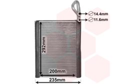 VAN WEZEL 0600V476 — Испаритель кондиционера