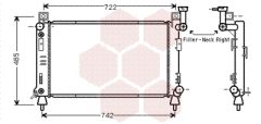 VAN WEZEL 07002027 — Radiator răcire motor