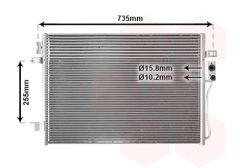 VAN WEZEL 07005100 — Radiator aer condiționat