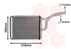 VAN WEZEL 07006137 — Радиатор печки